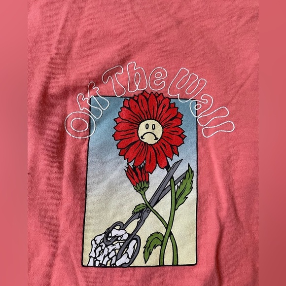 Vans negativity cut it out floral tee like new small - Picture 1 of 6